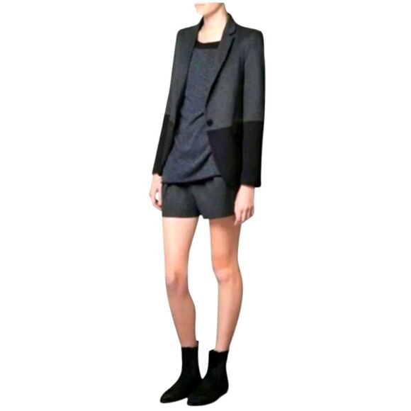 Zara colorblock single button fitted blazer, small - Picture 1 of 9